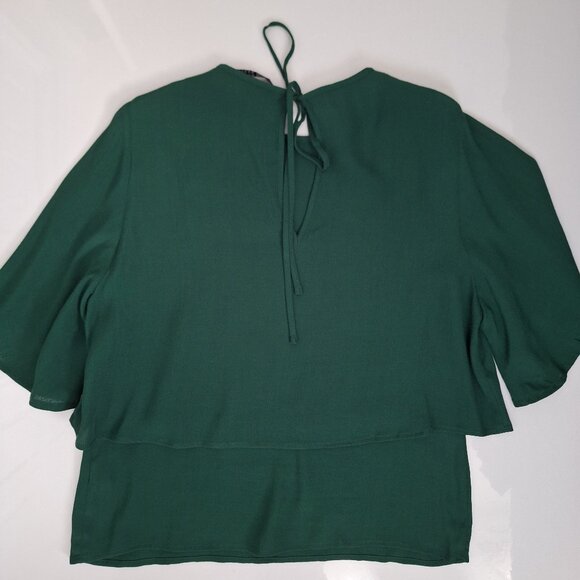 Zara Forest Green Blouse - Picture 7 of 7